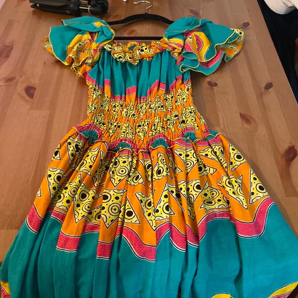 80s vintage fiesta dress